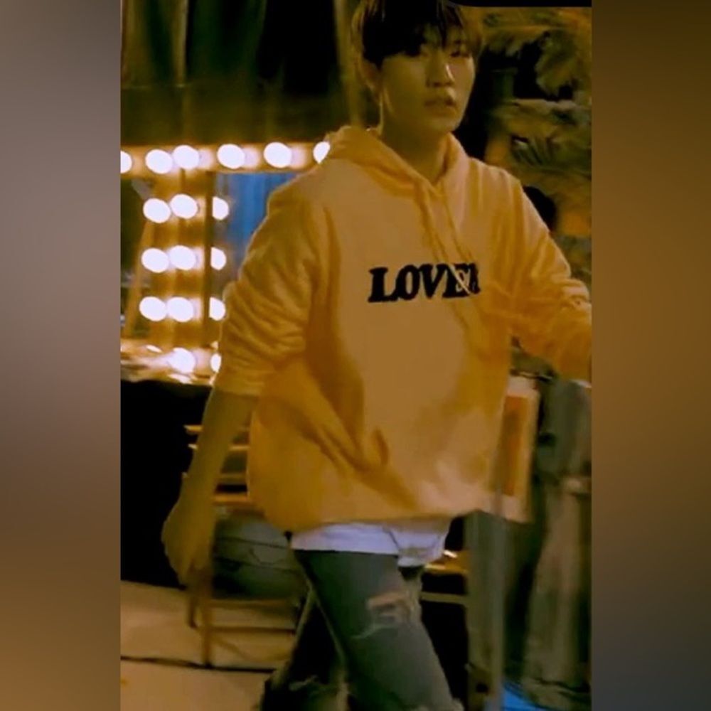 Bianca Chandon Unisex Lover Hoodie in Peach Blush Coral Creamsicle Orange